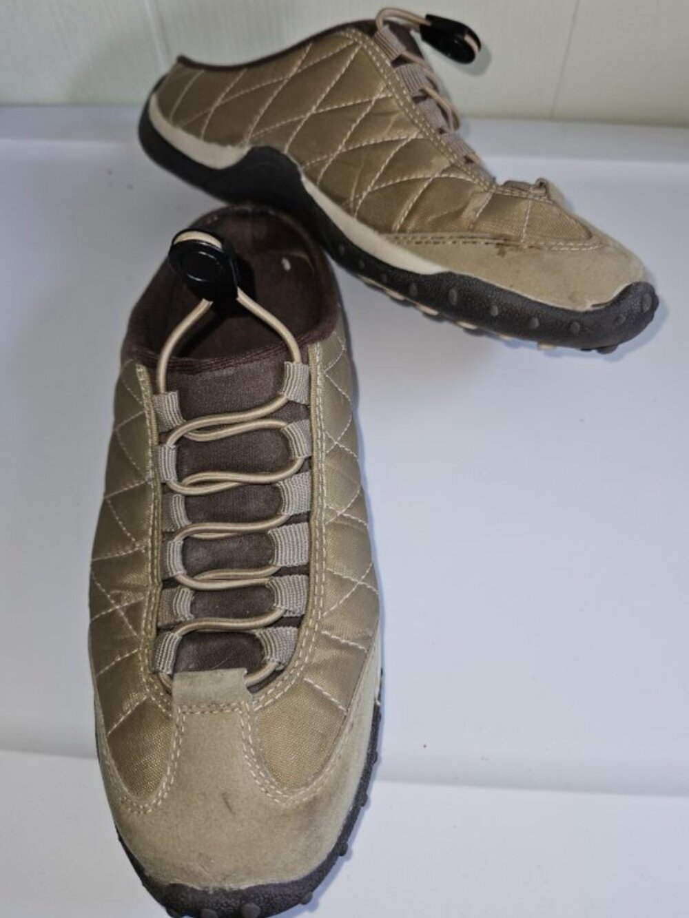 Tan Slip On Casual Shoe Clogs Ladies Size 8 - Picture 5 of 7